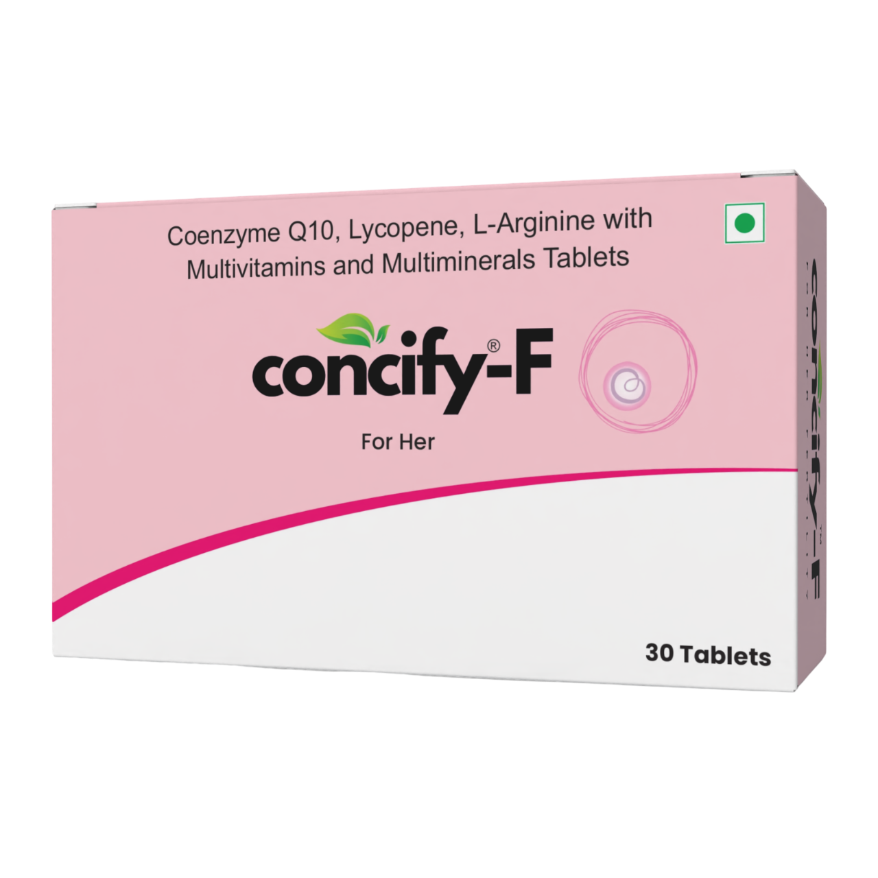 Concify - F | Female Fertility Support Supplement | Supports Egg Quality, Ovulation & Implantation for Natural Conception