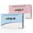 Fertility Supplement Combo for Husband and Wife | Concify M & Concify F Combo Pack
