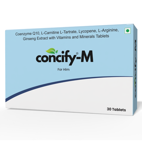 Concify-M | Male Fertility Support Supplement | Enhances Count, Motility & Overall health