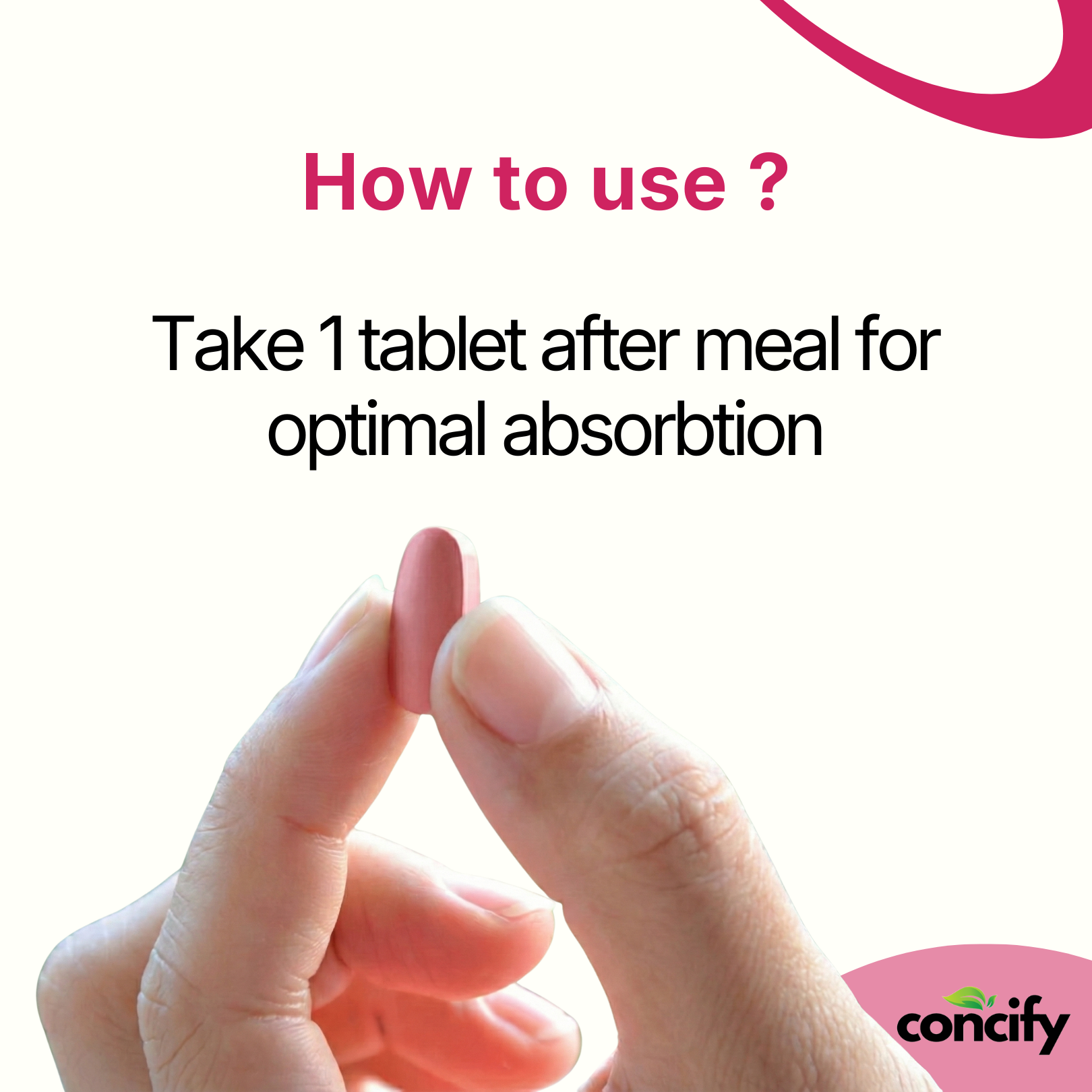 Concify - F | Female Fertility Support Supplement | Supports Egg Quality, Ovulation & Implantation for Natural Conception