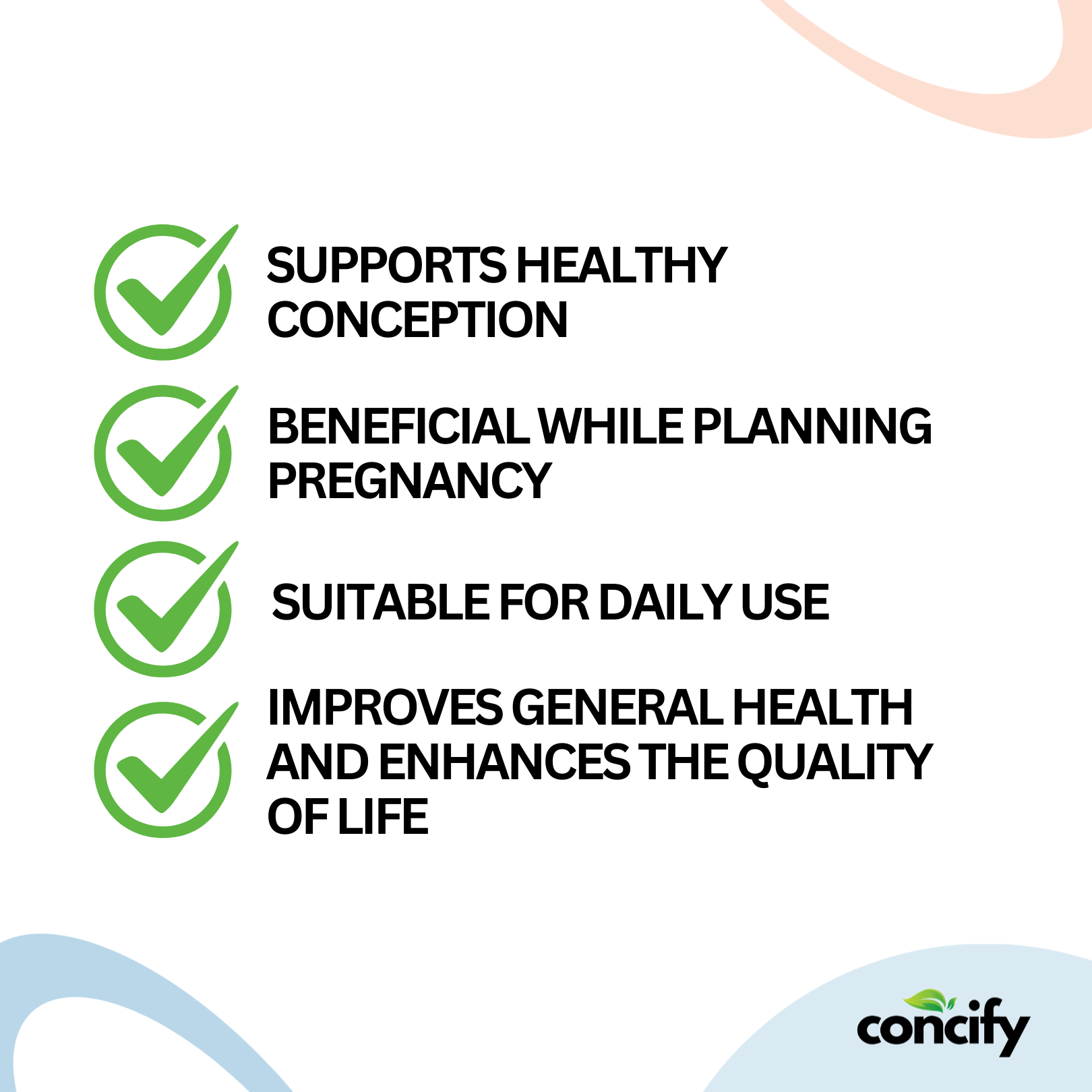 Fertility Supplement Combo for Husband and Wife | Concify M & Concify F Combo Pack