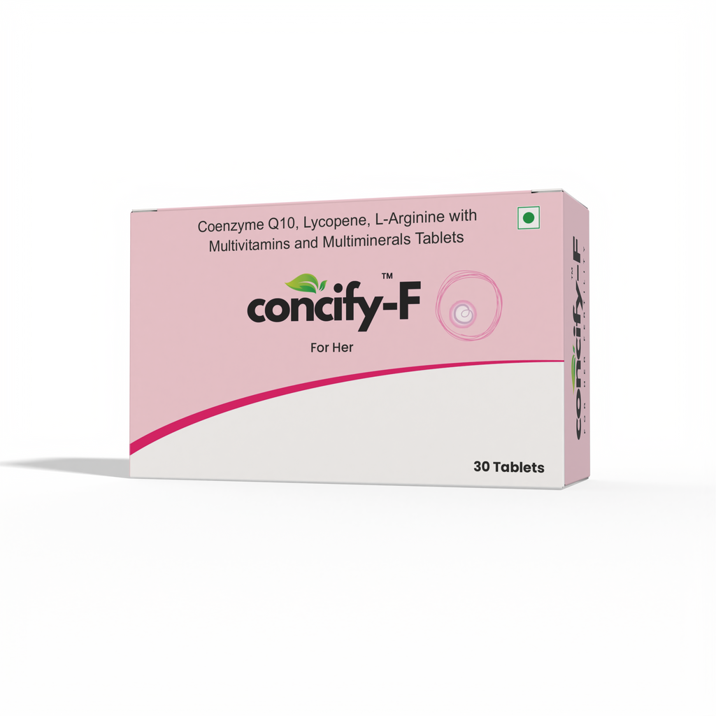 Concify - F Coenzyme Q10, Lycopene, L-Arginine with Multivitamins and Multiminerals Tablets for Female